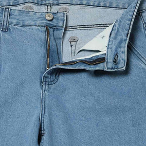 Shorts en jean pour homme en tissu extensible et flexible, finition délavée, prêts pour l'extérieur, décontractés - Product Image 6