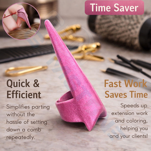Professional Durable Reusable Hook Needles Stainless Steel Sectioning Finger Divider Styling Salon Barber Tool for Hair - Product Image 5