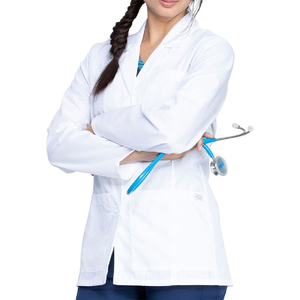 Camice da laboratorio con stampa logo personalizzata per laboratorio medico, camice da laboratorio di alta qualità per ospedale, medico, infermiere e <span class=keywords><strong>personale</strong></span> in tutti i colori - Product Image 3