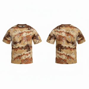 เสื้อยืดคอกลมแขนสั้นลายพรางแบบใหม่ล่าสุด ผ้าฝ้ายระบายอากาศดี ทันสมัย แฟชั่น ขายส่งเสื้อยืดสั่งทำ - Product Image 6