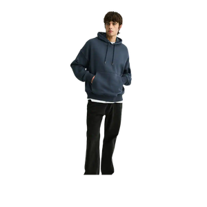 Sudadera con Capucha Extra Grande para Hombre, 450 GSM, Color Sólido, Felpa de Algodón, Estilo Casual, Diseño con Bolsillos, Corte Regular, Otoño - Product Image 1