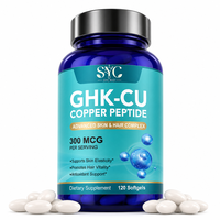 SYC BIO GHK-CU Peptide de Cuivre 300 mcg Formule Premium Gélules Molles 120 Gélules Marque Privée OEM ODM Prix Usine Vente en Gros