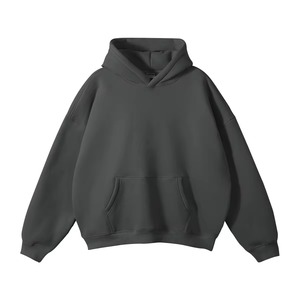 Sudadera con Capucha Unisex, Color Sólido, Forro Polar, Informal, para Otoño, Corte Regular, Diseño con Bolsillos, 100% Algodón Tejido, Resistente al Viento - Product Image 4