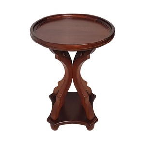 Classic <b>Side</b> <b>Table</b> Made Of Solid Teak Wood <b>High</b> Quality With Chocolate Finish For Indoor Use - Product Image 1
