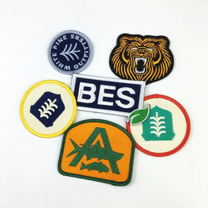 Chibi Embroidered Eco-Friendly Flag Pattern Custom Logo Patch <b>Sew</b>-On Fabric Badge Bison Silhouette Shape Safety <b>Pin</b> Attachment - Product Image 5
