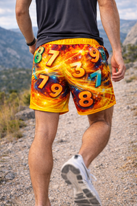 Pantalones Cortos Deportivos de Poliéster para Entrenamiento con Números Gráficos Sublimados al por Mayor, con Cordón Ajustable, para Rendimiento Atlético - Product Image 5