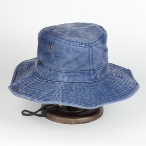Factory Custom Embroidered Wide Brim Washed Cotton Safari Bad Men Hiking Fishing Fisherman Bucket Hat - Product Image 1