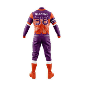 Nouvel arrivage : Ensemble maillot et pantalon de baseball sur mesure, fabrication professionnelle, respirant et confortable. - Product Image 3