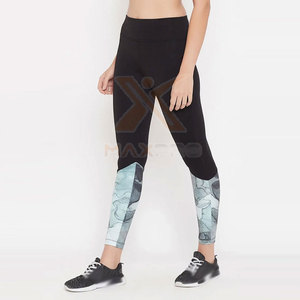 Pantalon de yoga pour femme, fabrication usine, prix bas, nouvelle collection, dernier design, couleur unie, taille mi-haute, écologique, respirant, Spandex/Polyester - Product Image 2