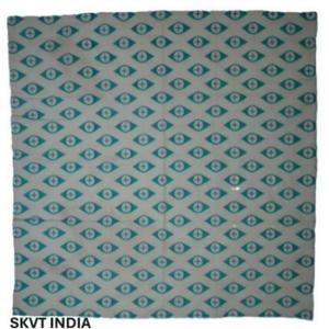 Serviette de cuisine artisanale SKVT INDIA 100% coton biologique, couleur unie, hypoallergénique, séchage rapide, sérigraphiée, carrée, du Tamil Nadu - Product Image 1