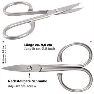 Stainless Steel <b>Cuticle</b> <b>Scissors</b> With Round Handle Portable Manicure Trimmer For Adults Durable Straight Blade Sharp Tip - Product Image 3