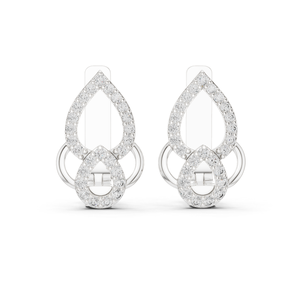 Pendientes de Aro de Plata de Ley 925 con Zirconia en Forma de Galaxia, Joyería de Lujo Moderna para Mujer - Product Image 1