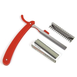 Rasoir professionnel à lame simple Ryzer Studio, lame en acier inoxydable, long manche en plastique, pour barbier, droitier, non - Product Image 4
