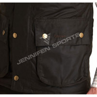 Gilet de chasse sportif d'extérieur 2026 – Nouveauté très prisée pour homme, respirant, grande taille, coupe-vent, fermeture éclair, en toile de coton ciré 100 %