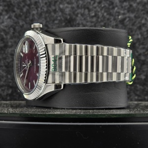 Reloj Mecánico Automático de Acero Inoxidable de 40 mm con Cristal de Zafiro Analógico de 16 mm y 12 mm en Color Verde Oliva Dorado, Reloj de Lujo para Hombre con Fecha - Product Image 3