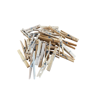Pinzas para Ropa de Madera Natural VietChoice con Resorte de Acero Inoxidable, Clips Ecológicos para Lavandería en el Balcón - Product Image 3