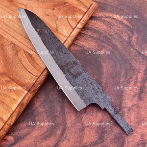 Cuchillos al por mayor UA Supplies: Cuchillos de hoja fija de grado industrial con punta caída, acero de alto carbono, mango de madera, 8 pulgadas de largo total. - Product Image 5