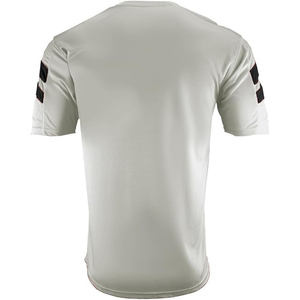 T-shirt sportif pour homme en jersey marron, manches courtes, col en V, tricoté raglan, 100% coton, coupe classique, séchage rapide, motif personnalisé pour équipe, 240g - Product Image 6