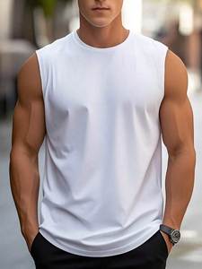 Good Quality Lightweight Perforated <b>Mesh</b> Running Tank <b>Top</b> Men Breathable Sleeveless Vest Summer Marathon From BD Supplier - Product Image 6