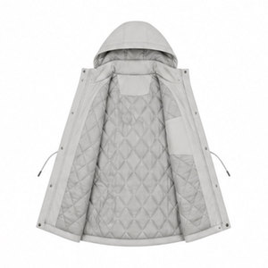 Chaqueta Parka de Invierno para Mujer OEM con Capucha Ajustable, Cierre Completo con Cremallera, Material Impermeable y Resistente al Viento, y Diseño Moderno de Ropa Urbana - Product Image 6