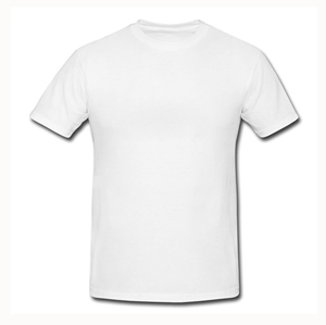 เสื้อยืดคอกลมแขนสั้นสีขาวสำหรับผู้ชาย ทรงปกติ ผ้าถักเรียบสีพื้น - Product Image 5