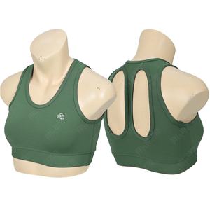 Soutiens-gorge de sport mi-soutien en spandex/nylon sur mesure, confort et maintien, designs élégants, tous les besoins de fitness et de loisirs, taille élastique - Product Image 1