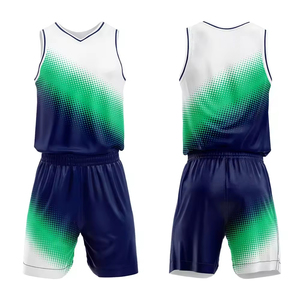 Ensembles d'uniformes de basketball pour hommes, été, confortables, respirants, tissu 100% polyester, taille personnalisée, impression personnalisée professionnelle - Product Image 3