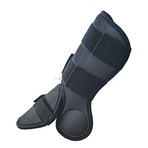 Protector de Piernas de Béisbol Premium, Protectores de Espinilla de Cuero PU, Protección Reforzada, Correas Ajustables, Duraderos para Entrenamiento - Product Image 1
