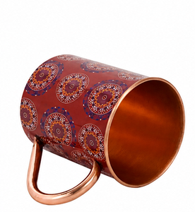 Premium Purple Printed <b>Copper</b> <b>Mug</b> with Mandala Pattern Luxury Handmade <b>Copper</b> Drinking Cup Stylish Vintage <b>Copper</b> <b>Mug</b> with Hand - Product Image 4