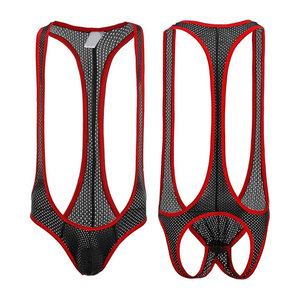 Sous-vêtement Jockstrap pour homme, justaucorps, combinaison, maillot de lutte, body string extensible, doux, respirant, élastique, coupe ajustée, toucher confortable - Product Image 5