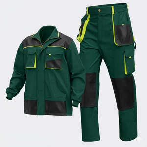 Combinaison de sécurité en coton et élasthanne, haute visibilité, réfléchissante, ajustable, multi-poches, imperméable, uniforme pour techniciens - Product Image 6
