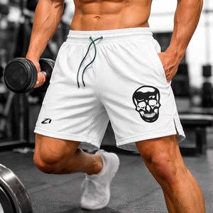 Pantalones Cortos Deportivos Casuales con Estampado de Calavera para Hombre, Transpirables, de Secado Rápido, con Cordón en la Cintura, Ropa Deportiva de Alto Rendimiento, Suministro Directo de Fábrica - Product Image 2