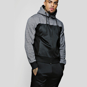 Conjunto Deportivo para Hombre con Capucha, Color Negro, Cierre Completo, Sudadera y Pantalones de Poliéster y Algodón, Corte Regular, para Otoño - Product Image 4