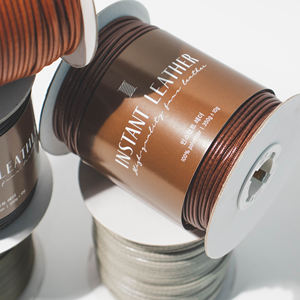 Fil de crochet cuir instantané (350g) Corée du Sud fil de polyester de haute qualité brillant pour le sac de tricoteuses de crochet et plus - Product Image 5