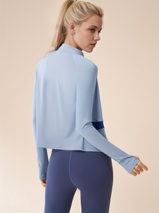 Ensemble de fitness trois pièces pour femme Atlaset, tenue de yoga sans couture, leggings taille haute, soutien-gorge de sport, veste zippée, OEM ODM, logo personnalisé - Product Image 5