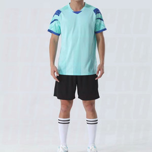 Ensemble d'uniformes de football haut de gamme pour hommes, kit complet d'équipe, maillot et short de football respirants à séchage rapide, ensemble d'entraînement - Product Image 6