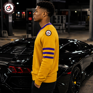 Pull en polaire acrylique brodé Omega pour hommes, idéal pour l'hiver (vente en gros) |   Cardigan anti-rides écologique de style personnalisé - Product Image 3