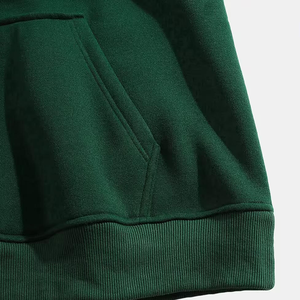 Sweat à capuche uni tissé pour homme, décontracté, à manches longues, avec poches, idéal pour l'automne - Product Image 4