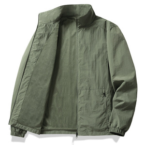 Chaqueta de Trabajo Retro para Hombre, con Cuello Alto y Bordado de Logotipo Personalizado, Precio de Fábrica en China y Bangladesh, para Primavera y Otoño - Product Image 4