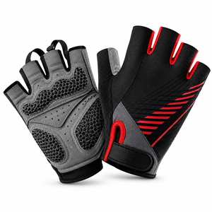Half Finger Weight Lifting Gloves PU Material Breathable Non <b>Slip</b> Hook And Loop Closure Unisex Gym Fitness Gloves - Product Image 3