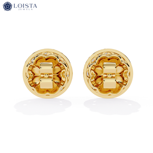 Lab Created Diamonds <b>Earring</b> <b>Earrings</b> 18k14K Gold Fashion <b>Stud</b> Real Diamond Drop <b>Earrings</b> <b>Set</b> Girl Gift - Product Image 4