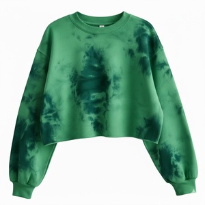 Quality Soft Anti-Wrinkle Knitted Tie-Dyed <b>Sequined</b> Badge Crystal Printed Winter Women's Hoodies & Sweatshirts Breathable - Product Image 4