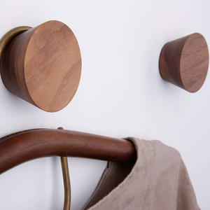 Wooden <b>Clothes</b> Hook Hanger <b>Wall</b> Hook Best Selling Sale Clothing Organization Wood Hook Rack - Product Image 4