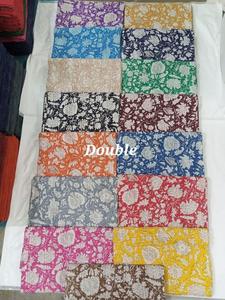 Indian Handmade Vintage Kantha <b>Quilt</b> Patchwork <b>Bedspread</b> Reversible Eco-Friendly Washable Cotton 300tc Thread Count 40 Count for - Product Image 5