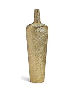 Vase à fleurs en métal doré finition antique pour la décoration de la maison, vases en métal élégants - Product Image 2