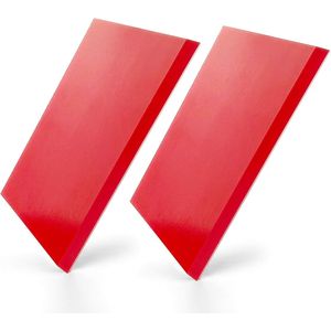 Confezione da 2 lame di ricambio per raschietto da 5,1x2 pollici per la pulizia di vetri, porte doccia, finestrini auto, serigrafia R - Product Image 1