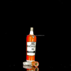 จี้เคลือบเย็นทำจากเงิน925สำหรับผู้ชายและผู้หญิงจี้ทรงขวดไวน์ทำจาก3D ฮิปฮอปสั่งทำได้ - Product Image 2