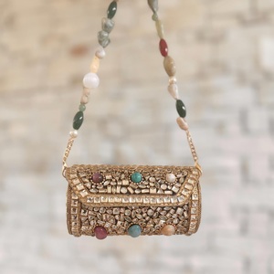 Bolso de Mano Tipo Clutch con Pedrería, Hecho a Mano, de Lujo, para Mujer, Elegante, para Fiestas y Bodas, 2026 - Product Image 1
