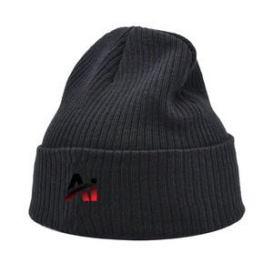 Gorros de punto personalizados al por mayor, con logotipo de marca OEM, gorros de invierno cálidos de acrílico para adultos, directo de fábrica. - Product Image 2