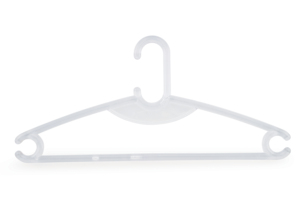 Transparent <b>Plastic</b> Clothing Hanger Rectangle Shape Lightweight Hook Type For <b>Wardrobe</b> Storage Minimalist Style - Product Image 2